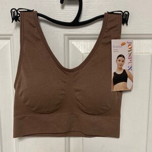Seamless Brown Wireless Bralette - Everyday Comfort